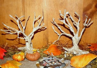 Copac 3D din punga de hartie